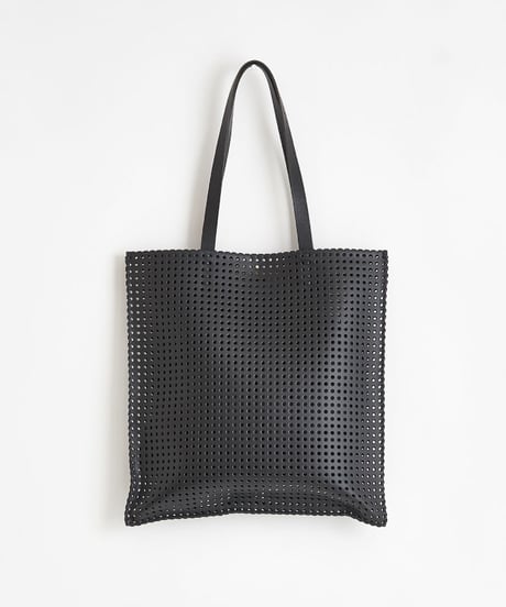 "KAGO" FLAT BAG - L ( NUDE / BLACK )