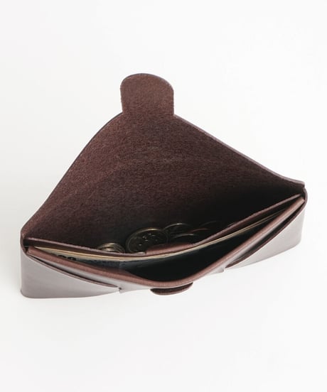 SEAMLESS "CLASSIC LEATHER" LONG WALLET  ( D.BROWN )