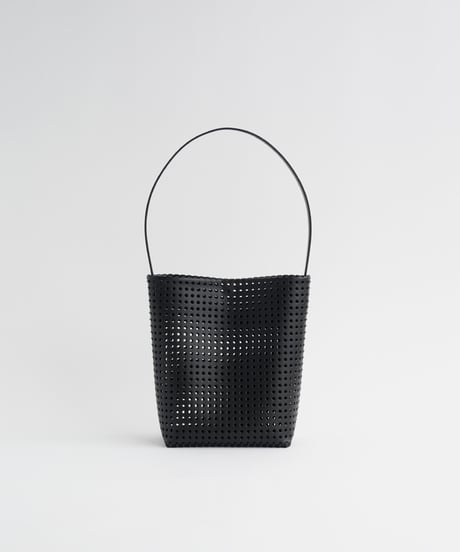 "KAGO" SHOULDER TOTE - M ( NUDE / BLACK )