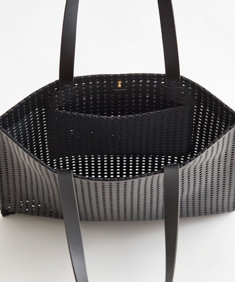 "KAGO" FLAT BAG - L ( NUDE / BLACK )