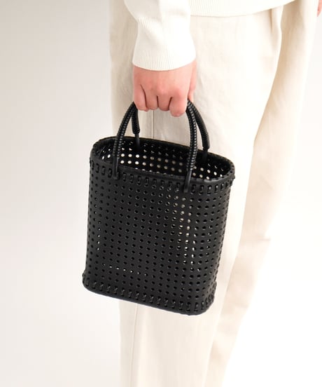 "KAGO" MINI BAG - M ( NUDE / BLACK )