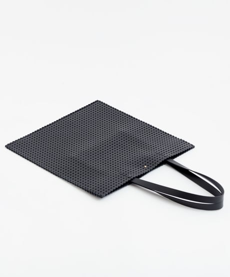 "KAGO" FLAT BAG - L ( NUDE / BLACK )
