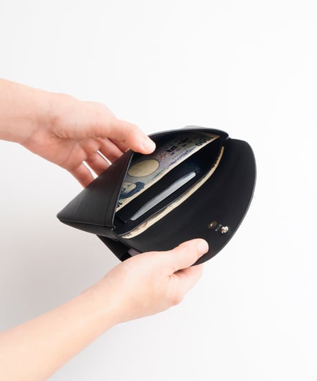 FOLD LONG  WALLET ( ICE GRAY / BLACK )