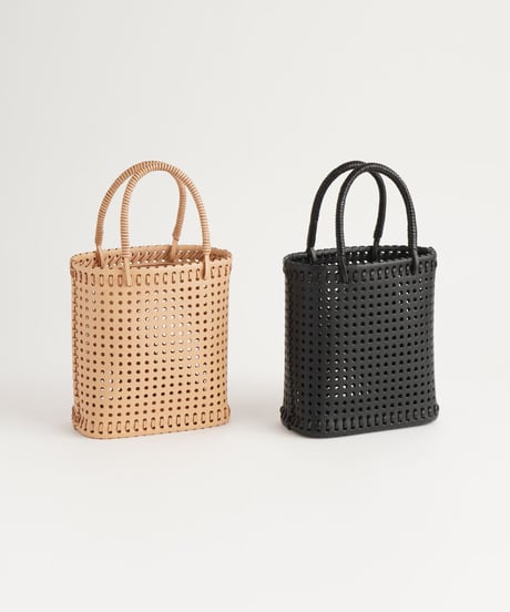 "KAGO" MINI BAG - M ( NUDE / BLACK )