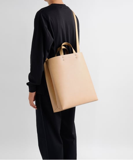 SEAMLESS TOTE BAG - L ( NUDE / BLACK )