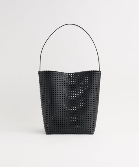 "KAGO" SHOULDER TOTE - L ( NUDE / BLACK )