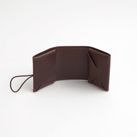 SEAMLESS "CLASSIC LEATHER" COMPACT WALLET  ( D.BROWN )