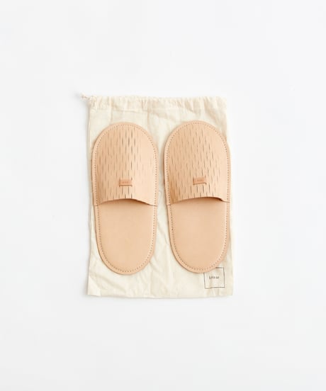 "net" room shoes ( NUDE / BLACK )