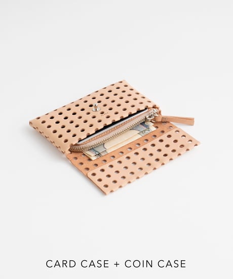 "KAGO" CARD CASE / WALLET ( NUDE / BLACK )