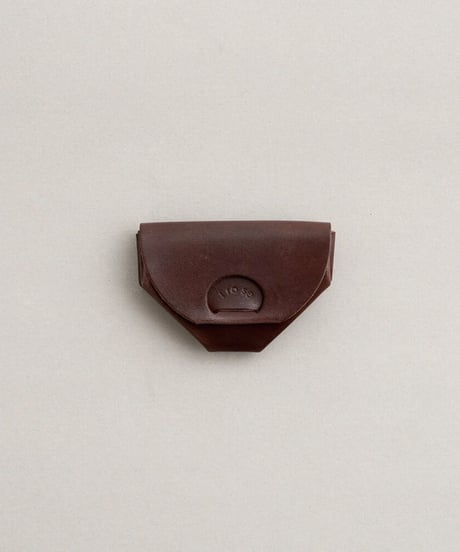 SEAMLESS "CLASSIC LEATHER" COIN CASE  ( D.BROWN )