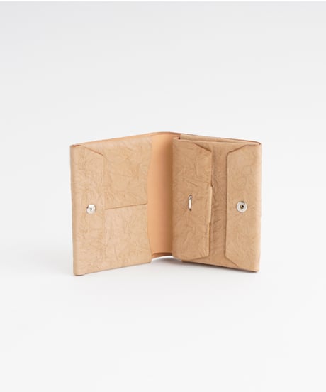PAPER SHORT WALLET ( L.BROWN / BLACK )