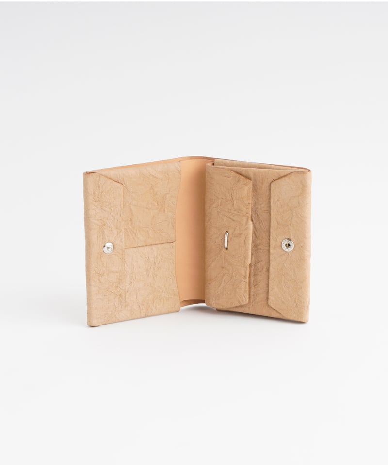 PAPER SHORT WALLET ( L.BROWN / BLACK ) | i ro s