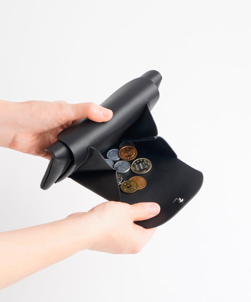 FOLD LONG WALLET ( ICE GRAY / BLACK ) | i ro s