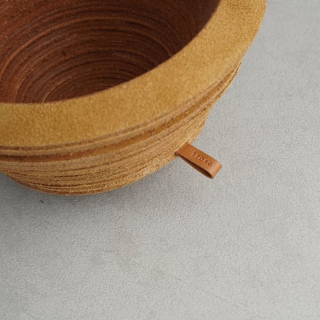 "STACK" LEATHER BOWL ( 3colors )