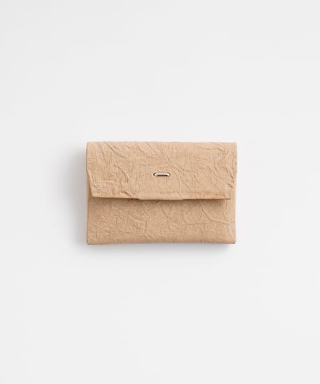 PAPER CARD CASE / WALLET ( L.BROWN / BLACK )
