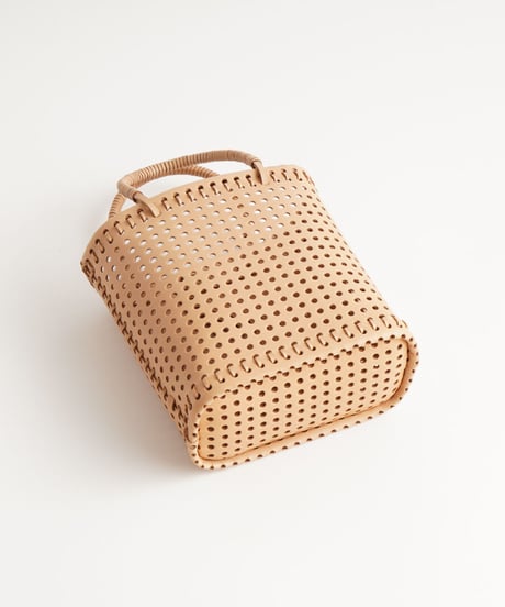 "KAGO" MINI BAG - M ( NUDE / BLACK )