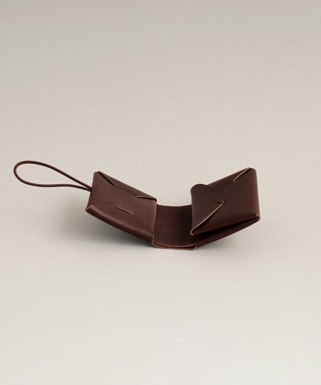 SEAMLESS "CLASSIC LEATHER" MINI WALLET -2 ( D.BROWN )