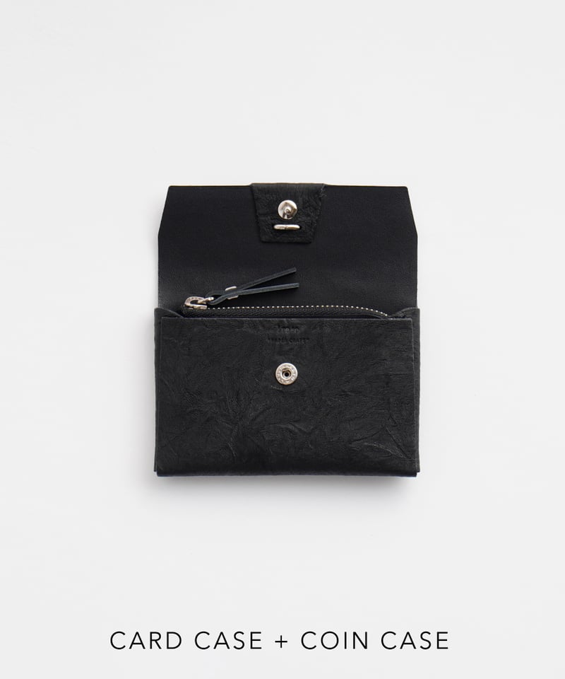 PAPER CARD CASE ( L.BROWN / BLACK ) | i ro se