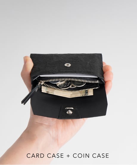PAPER CARD CASE / WALLET ( L.BROWN / BLACK )