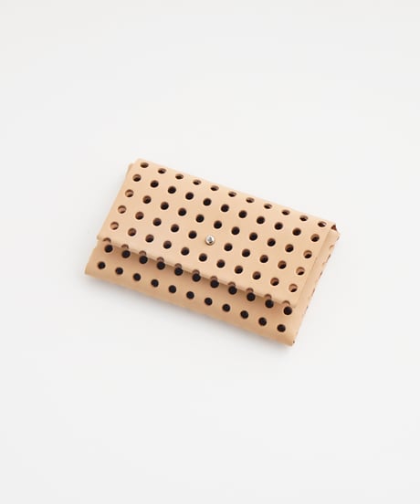 "KAGO" CARD CASE / WALLET ( NUDE / BLACK )