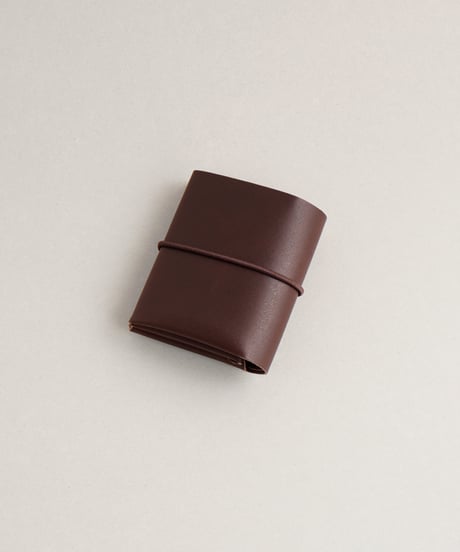 SEAMLESS "CLASSIC LEATHER" MINI WALLET -2 ( D.BROWN )