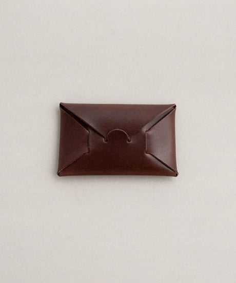 SEAMLESS "CLASSIC LEATHER" CARD CASE  ( D.BROWN )