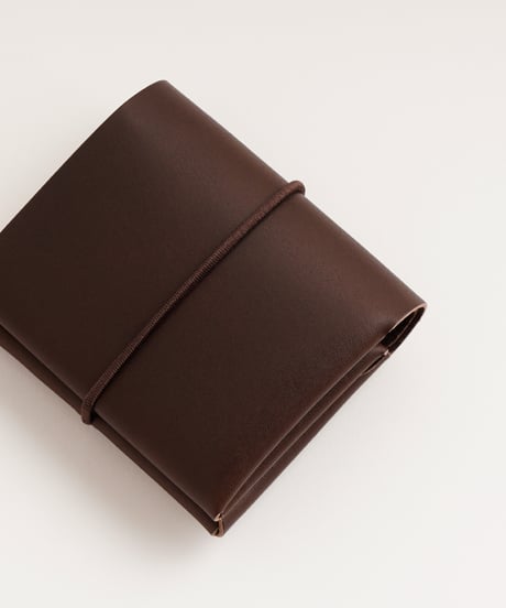 SEAMLESS "CLASSIC LEATHER" MINI WALLET -2 ( D.BROWN )