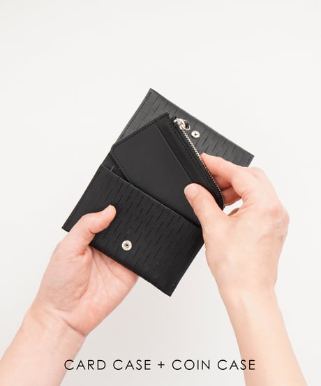 NET CARD CASE / WALLET ( NUDE / BLACK )