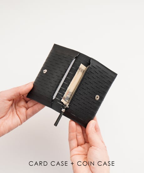 NET CARD CASE / WALLET ( NUDE / BLACK )