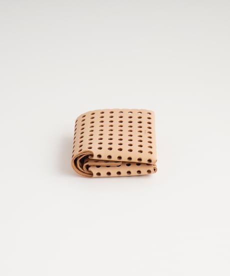 "KAGO" SHORT WALLET ( NUDE / BLACK )