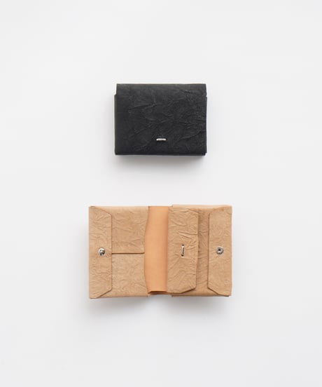 PAPER SHORT WALLET ( L.BROWN / BLACK )