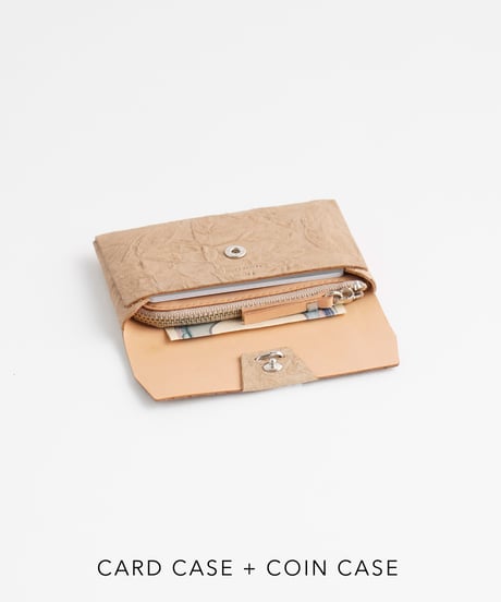 PAPER CARD CASE / WALLET ( L.BROWN / BLACK )