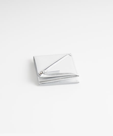 SLANT SHORT WALLET ( SILVER )