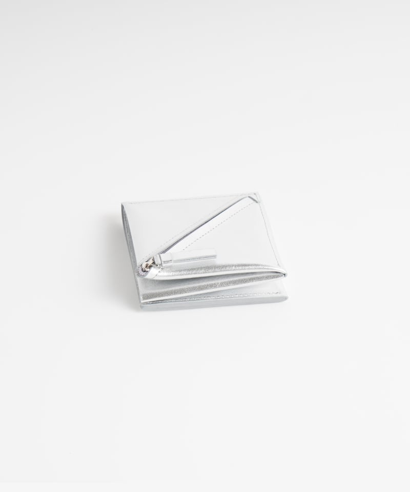 SLANT SHORT WALLET ( SILVER ) | i ro se Offici SLANT SHORT WALLET ( SILVER ) | i ro se Offici