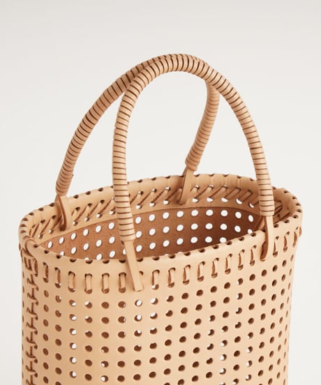 "KAGO" MINI BAG - M ( NUDE / BLACK )