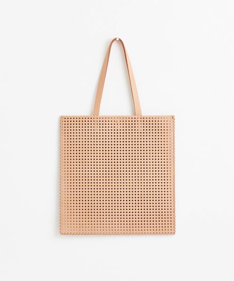 "KAGO" FLAT BAG - L ( NUDE / BLACK )