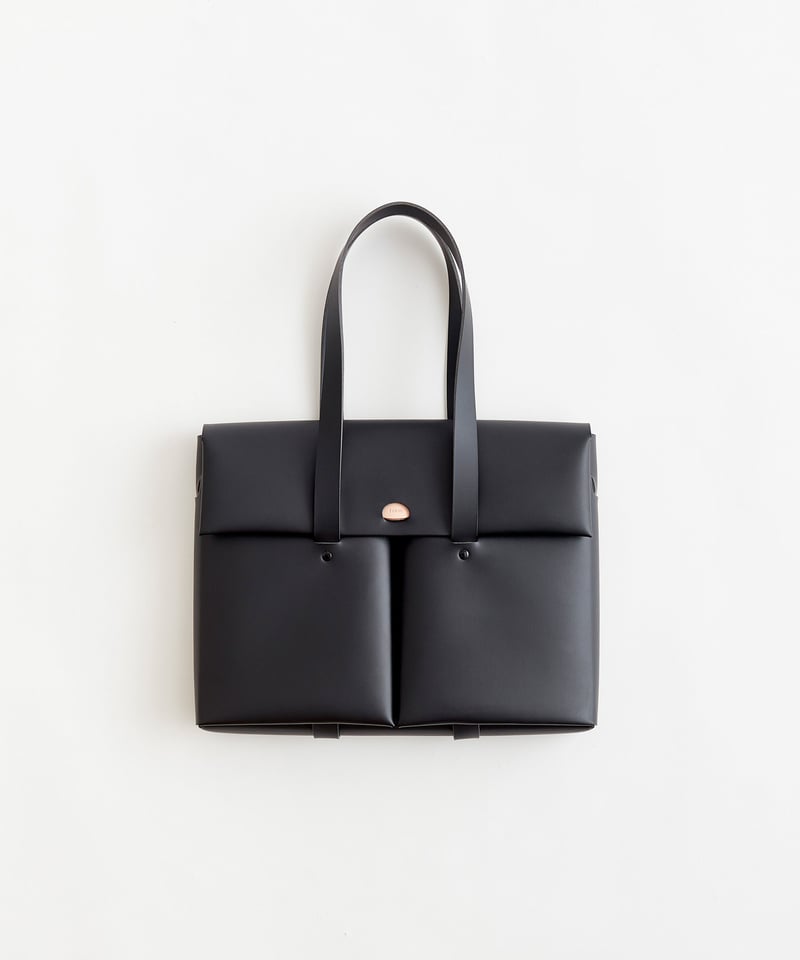 SEAMLESS DOCUMENT BAG ( NUDE / BLACK ) | i ro s