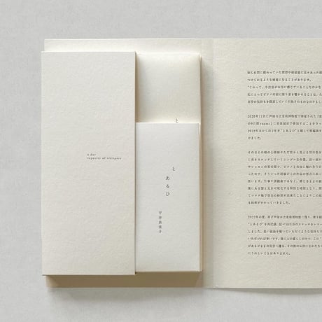 平井真美子「とあるひ」記録集  a day