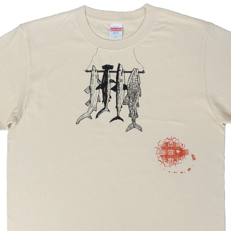 鮫めざしTシャツ メンズ | ユキヨシ衣料｜楽しいTシャツを安価で