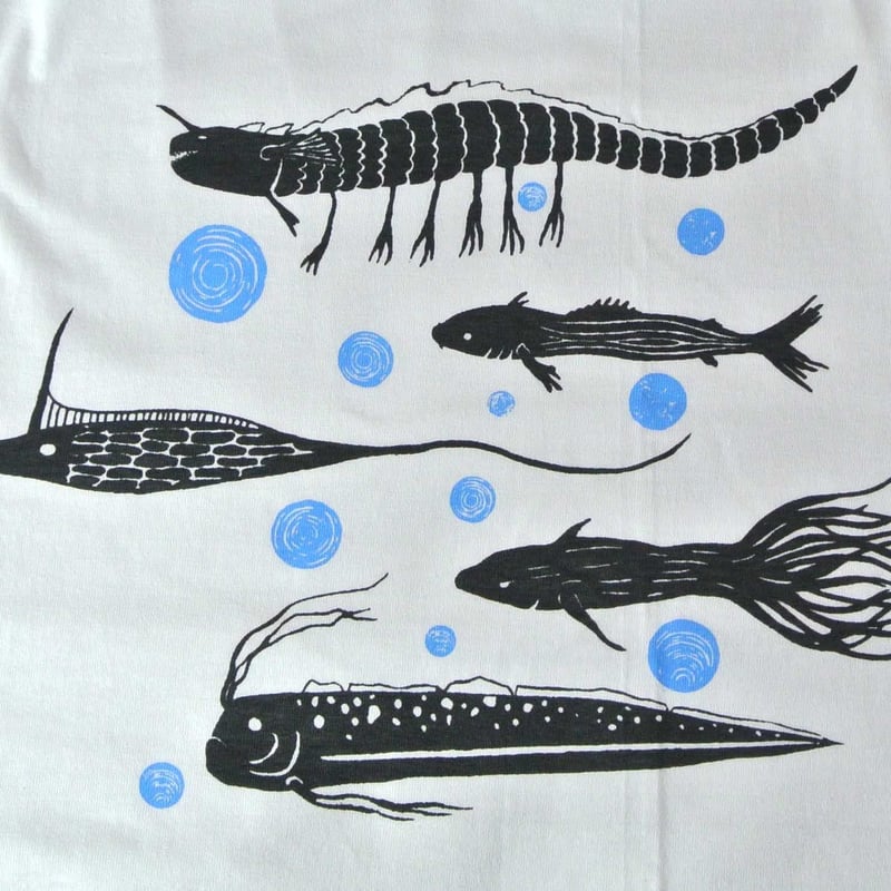 魚群Tシャツ レディース | ユキヨシ衣料｜楽しいTシャツを安価
