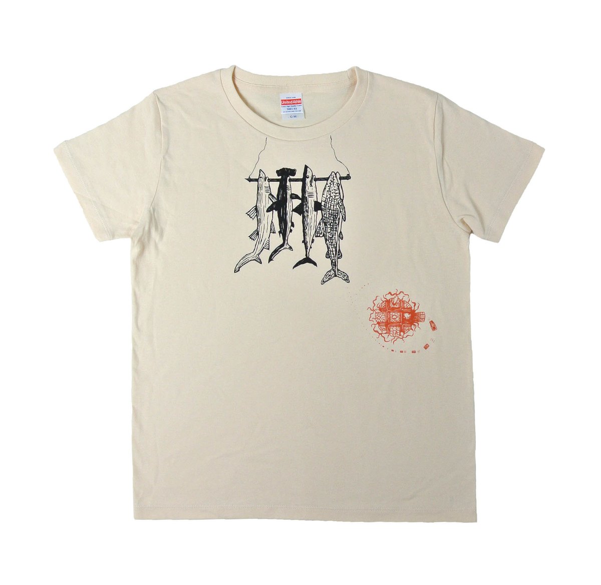 鮫めざしTシャツ レディース | ユキヨシ衣料｜楽しいTシャツを安価で