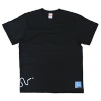 オキナワノ　チンアナゴTシャツ　黒　メンズ