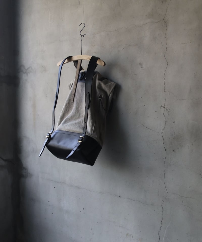 klauseクロイゼ / LEATHER BACK PACK BELARUSAN LINEN 