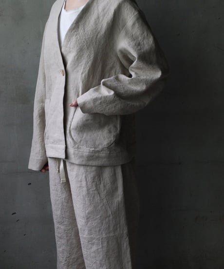 der antagonist デ アンタゴニスト / V Jacket Linen100ジャケット/ J50BLEC25