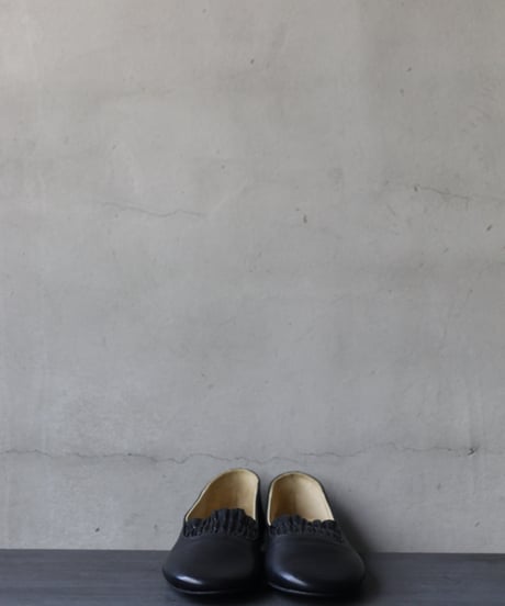 TATAROU with cavane limited shoes /【受注生産】Shirred slip-on Lamb靴 / Tat-26001