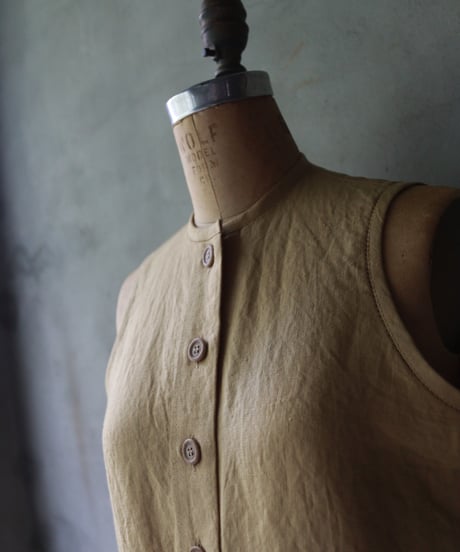 der antagonist デ アンタゴニスト / linen sleeveless tunicシャツ / S7BLSF24