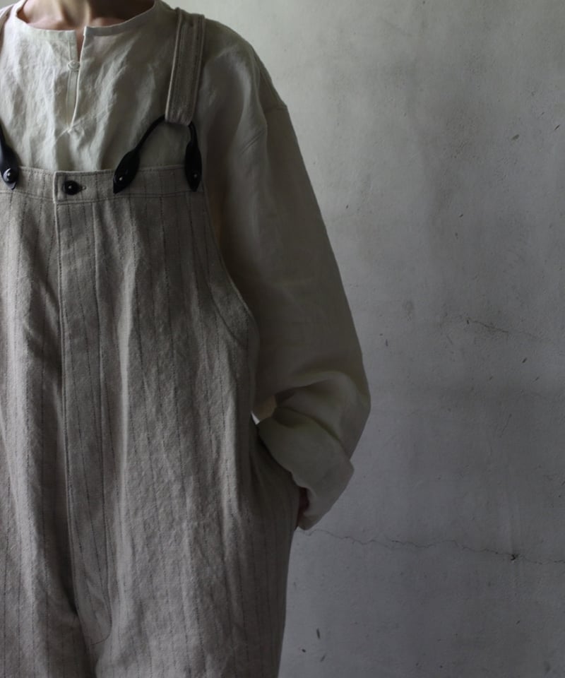 klauseクロイゼ / Overalls C/L Stripeオーバーオール/ kla-25