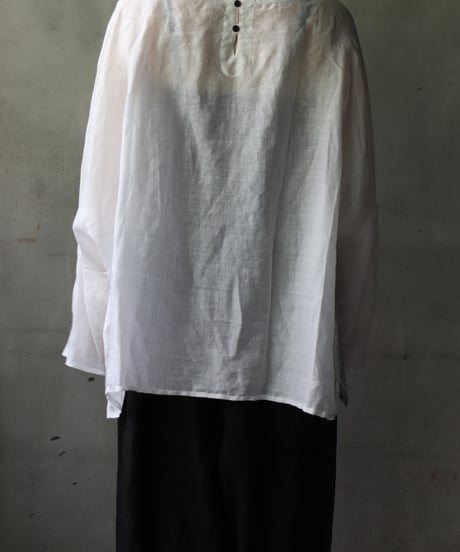 cavane キャヴァネ / Tunic long-sleeve Linen100シャツ / ca-25122