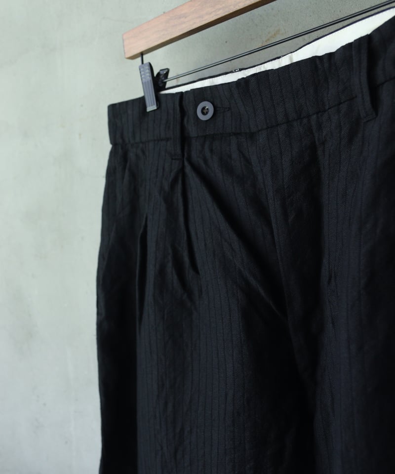 KLASICA クラシカ SS パンツ 2サイズ 黒 クラシカ KLASICA Cut off Bold Straight Trousers （Coal Black