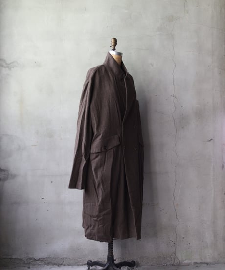 ALEKSANDR MANAMISアレクサンダーマナミ/ DOUBLE BREASTED COAT - VINTAGE WRENコート/ am-25016